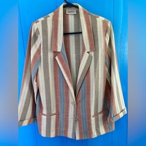 Wyndham Collection Striped Blazer